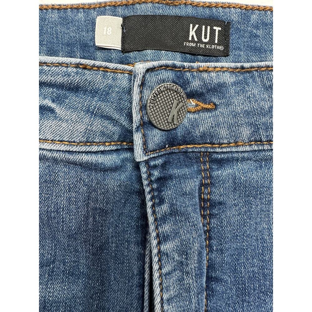 Kut from the Kloth Ana High Rise Fab Ab Flare Jeans Medium Wash Size 18 - Picture 5 of 15